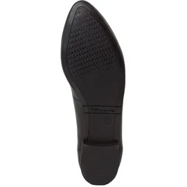 TAMARIS Damen Ballerina Leder flach, schwarz, 37 EU