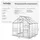 Tectake Gewächshaus Metall Transparent 5 mm 3,5 m2