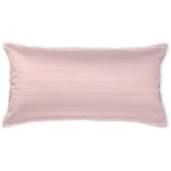 Kissenbezug CURT BAUER "Bente", rosa (blush), B:80cm L:40cm, Mako-Brokat-Satin, Obermaterial: 100% Baumwolle, Kissenbezüge, Erscheinungsbild einer Mélange