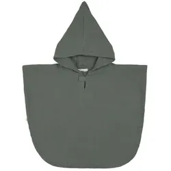 LÄSSIG Kinder Badeponcho Kinder Musselin Petrolgrün, 86