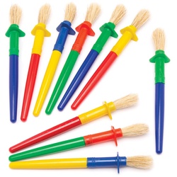 Kinderpinsel mit dickem Rundgriff (pro Set 12) Bastelmaterial
