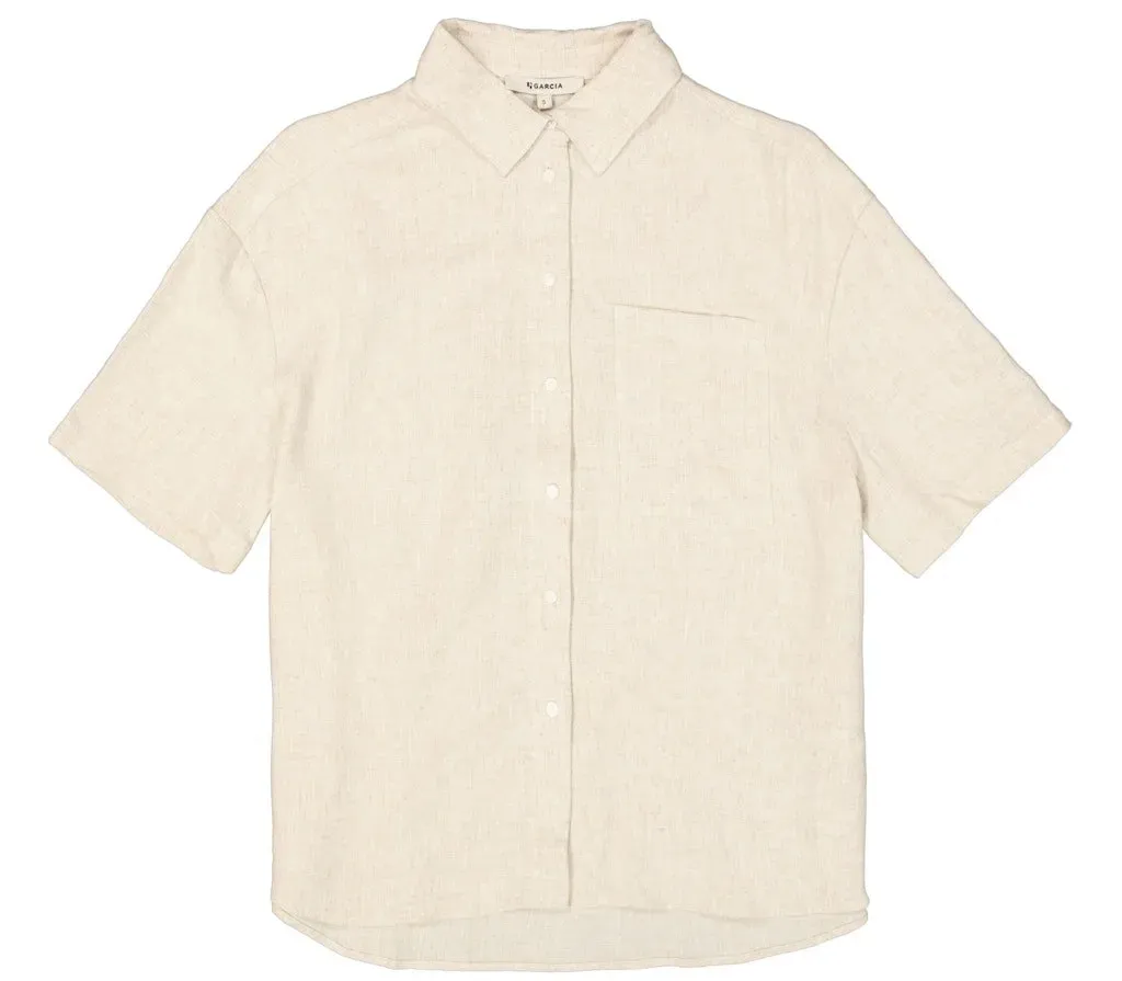 Garcia Leinenbluse Damen L - Farbe:7505-beige stone$Größe:L