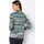 CREATION L Stehkragenshirt in jade-graphit-bedruckt | Gr.: 42,