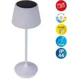 NÄVE LED Tischleuchte "Solarleuchte / Akkuleuchte "EMMI", weiß, 1, Ø 13cm H: 38cm, 1 Stk., Leuchten, Solarbetrieb, Akkubetrieb, CCT, Berührungssensor, Akkutischleuchte, LED Tischleuchte