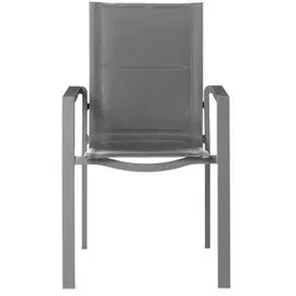 Dehner Palermo Stapelstuhl 56,5 x 67 x 91,5 cm grau