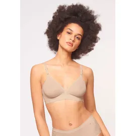 Triumph Damen BH Micro Fun N, ohne Bügel, ohne Polsterung, Verstellbare Träger, 75D, Nude Beige