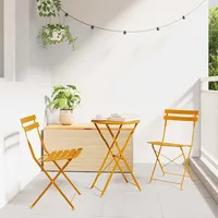 vidaXL Bistroset 3-tlg. Gelb