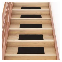 vidaXL Stufenmatten Selbstklebend 30 Stk. Dunkelbraun 60x25cm Rechteck