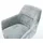 DeLife Freischwinger Pejo-Flex Chenille Pastellblau Freischwinger rund Edelstahl Taschenfederkern,