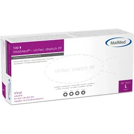 Maimed vinTec stretch PF, Einmalhandschuhe, Vinyl 100 Stück
