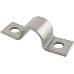 Rohrschelle einteilig massiv schwere Schelle V2A Edelstahl DIN 1593 46mm