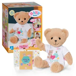 Zapf BABY born @ Singing Teddy (german version), Spielzeug-Bär, 1 Jahr(e), Mit T