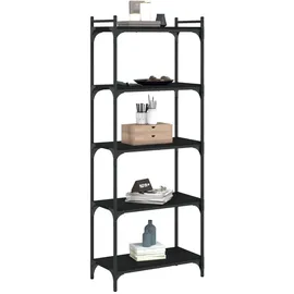 vidaXL Bücherregal 5 Böden 60 x 30 x 154 cm Schwarz