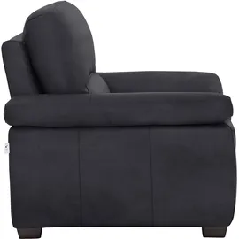 Calia Italia Sessel Gaia Luxus-Microfaser Ginevra 100 x 92 x 94 cm schwarz