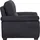 Calia Italia Sessel Gaia Luxus-Microfaser Ginevra 100 x 92 x 94 cm schwarz