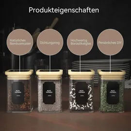 luxuskollektion Gewürzgläser Set 200 ml 12 St.