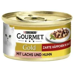 GOURMET Gold Zarte Häppchen 12x85g Lachs & Huhn