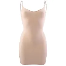 LASCANA Shaping-Kleid Basic Beige M