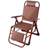 TWSOUL Loungesessel Loungesessel aus Rattan,Liegestuhl, braun