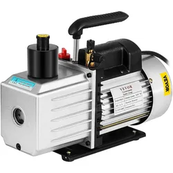 VEVOR 8CFM Zweistufige Vakuumpumpe Unterdruckpumpe 0,3Pa 3/4HP HVAC Klimaanlage
