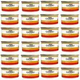 GOURMET Gold Savoury Cake Nassfutter mit Rind Tomaten Soße adulte Katzen 24x85g