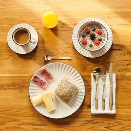 Mäser Osita Retro Tafelservice 18-tlg. cremeweiß