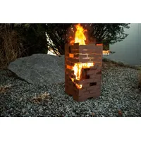 Edelrost Feuerkorb Backsteine Feuerschale Feuertonne Feuerstelle Metall