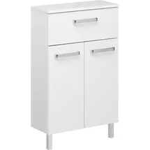 Saphir Unterschrank Quickset 2 Türen, 1 Schublade 50 x 81 x 20 cm Weiß