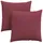 vidaXL Sofakissen 2 pcs Weinrot 80 x 80 cm Stoff