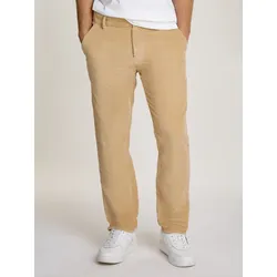 Cordhose TOMMY JEANS "TJM RYAN CORD CHINO", Herren, Gr. 32, Länge 32, gold (gentle gold), Cord, Obermaterial: 100% Baumwolle, casual, straight fit, Hosen