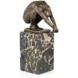 moritz Bronzefigur Akt Turmspringer Schwimmer Höhe 23 cm 2,85 kg Skulptur Statue Antik-Stil historisch Dekoration Vintage