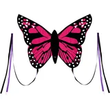 Wolkenstürmer Kinderdrachen Bella Butterfly (pink), Einleinerdrachen - flugfertig inkl. Schnur