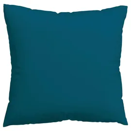 schlafgut Woven Satin Kissenbezug 80x80 cm | petrol-deep - blau