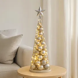 MCW Deko-Baum Silber 90 cm