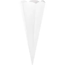 Heyda Schultüten-Zuschnitt 69 cm Papier Schulanfang Schultüte basteln DIY Material Einschulung Rohling Weiß