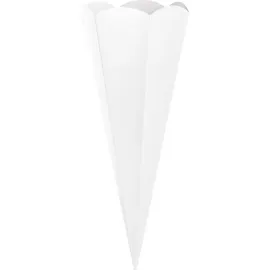 Heyda Schultüten-Zuschnitt 69 cm Papier Schulanfang Schultüte basteln DIY Material Einschulung Rohling Weiß