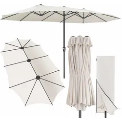 Doppelsonnenschirm Creme UV-Schutz 80+