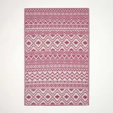Homescapes Tia Outdoor-Teppich 150 x 240 cm Pink/Weiß