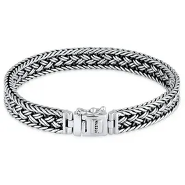 KUZZOI KUZZOI Armband Unisex Panzerarmband Kastenverschluss 925er Silber Herrenschmuck Herren