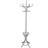 PERCHERO DE PIE MADERA BLANCA_°53X186CM,MADERA:ABEDUL/┴LAMO