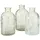 Boltze Vase Country 3tlg H 13 cm Glas Glasvase Tischvase