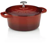 Kela Calido Bräter 21 cm rund rot