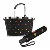 REISENTHEL® Einkaufskorb carrybag Set Dots, mit umbrella pocket duomatic bunt