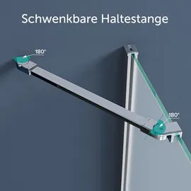 doporro Halbkreisdusche Duschkabine 90x90x190cm Glasdusche inkl. 4cm flacher Duschtasse in Weiß und Ablaufgarnitur ESG-Sicherheitsglas satiniert inkl.