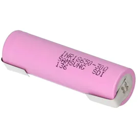 Samsung INR 18650 30Q Akku 3,7V Li-Ion 3000 mAh 15A mit U Lötfahne