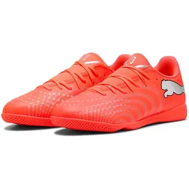 Puma Future 9 Play It Fussballschuh, Glowing Red Weiß Schwarz Silber
