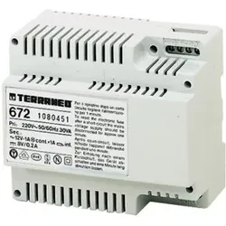 Legrand 672 Netzgerät Mehrdraht für Altsystem TERRANEO, 6 TE DIN 1