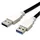 Bachmann USB-A auf USB-A 2 m Schwarz