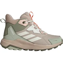 adidas Terrex Anylander Leather Mid Climaproof Wanderschuhe - Wonder Alumina / Off White / Halo Green - EU 38 2/3