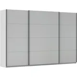 Rauch »Kleiderschrank Schrank Garderobe AGORDO mit Dekor- oder Hochglanzfront« in drei Griff-Farben - NEU: Farbe SCHWARZ, durchdachte Innenausstattung, in 4 Breiten und 2 Höhen MADE IN GERMANY, grau